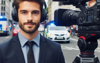 news reporter with 4G streaming technology from Prodys